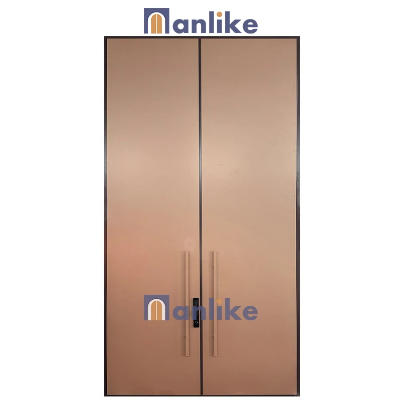Anlike Villa Luxury Customized Dubai Commercial External Entrance Patio Big Aluminium Metal Double Security Doors