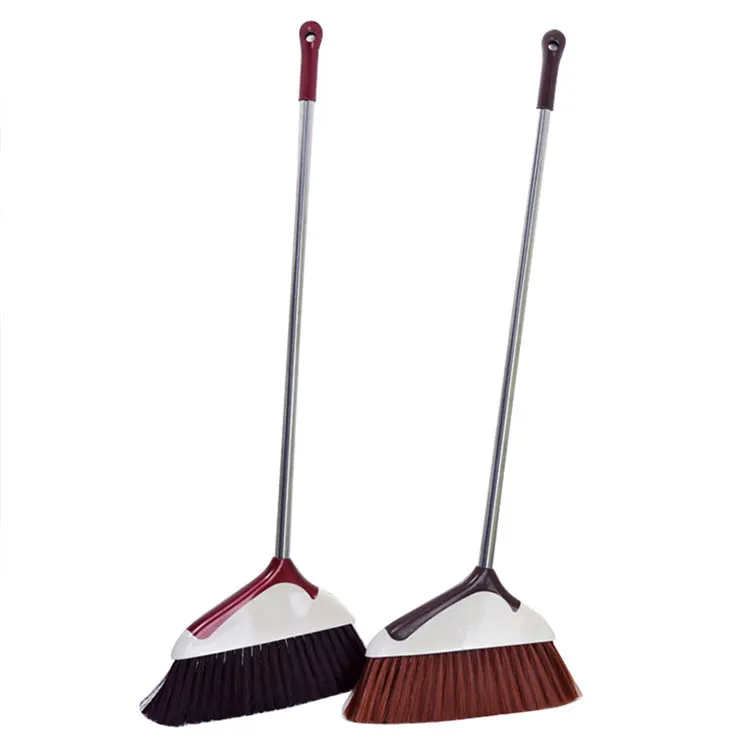 Wholesale Custom Made Sweep Soft Plastic Brown Bristle Non Dust Brooms