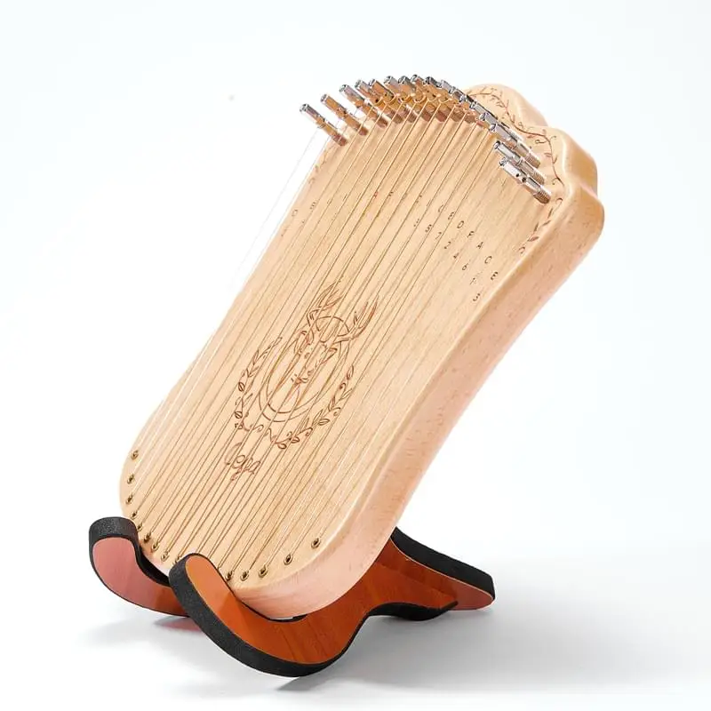 cega 17 strings harpika other musical instruments with stand
