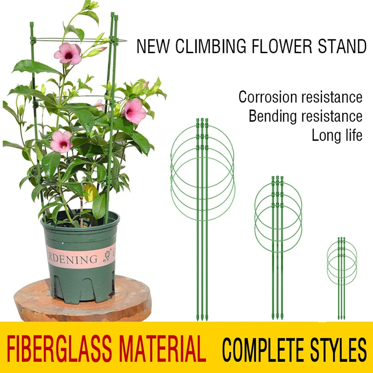 Round Anodised Climbing Spiral Hooks For Creeping Brass Tomato Cage Plant Support Garden Stakes For Plants