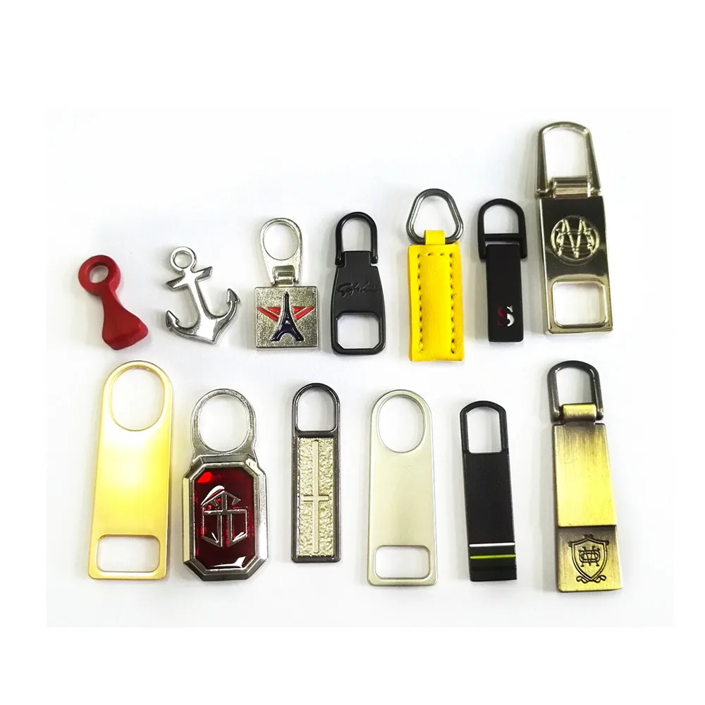 Оптовая Продажа с фабрики, универсальный слайдер на молнии, персонализированный металлический пулер на молнии для одежды, швейный слайдер на молнии