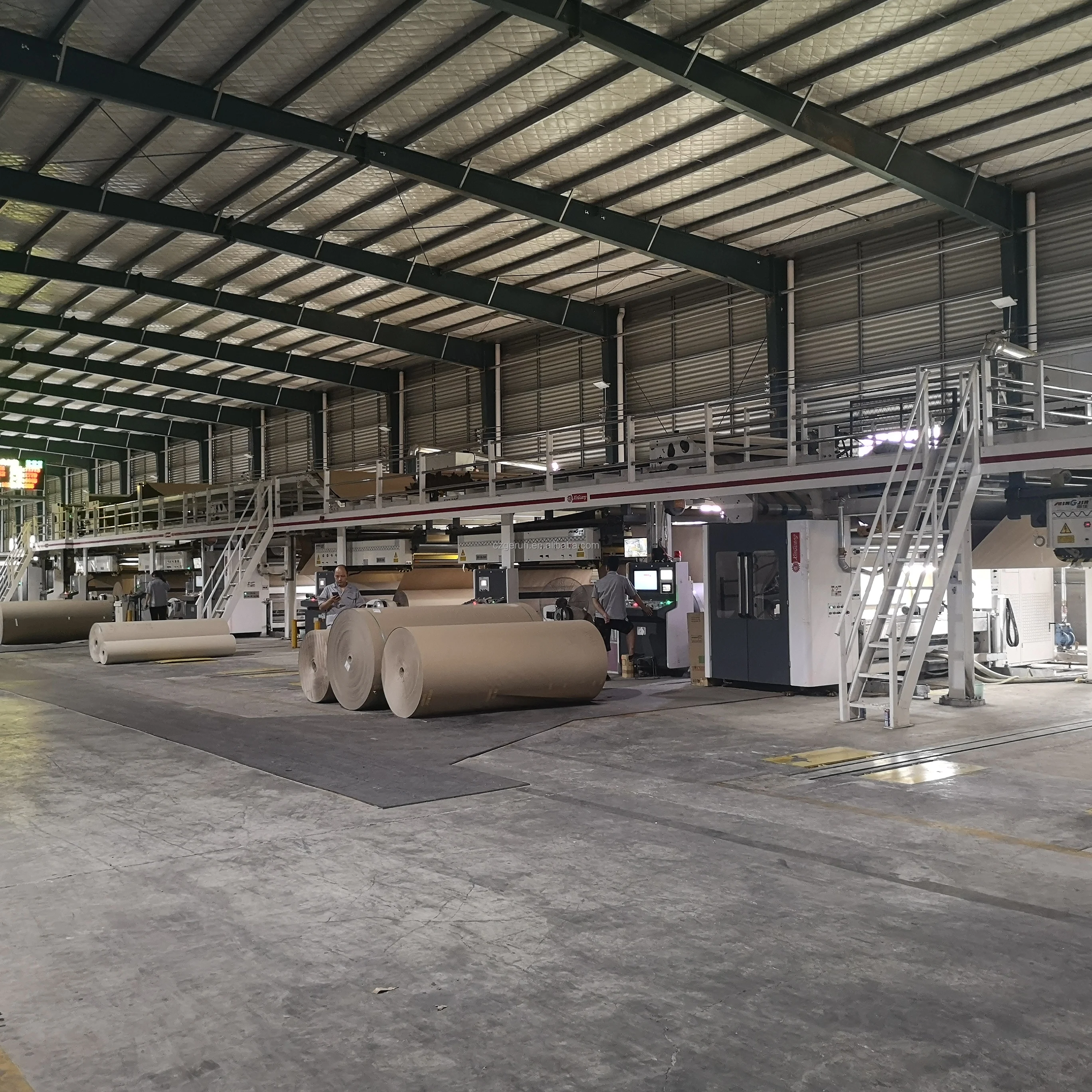 Carton box making machine/boxes cardboard/corrugated paperboard production line