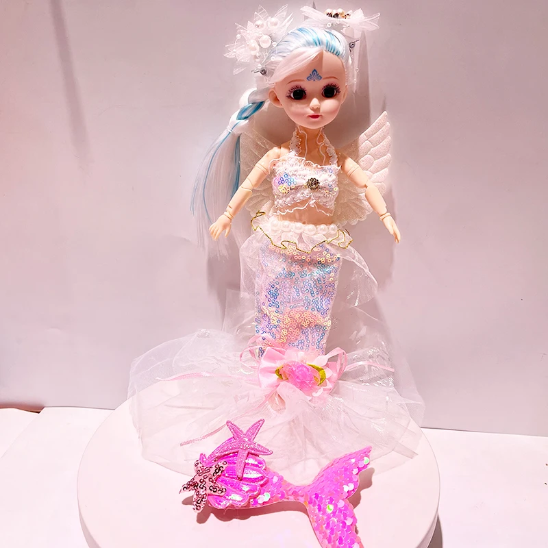 30cm cheap price popular style plastic factory doll colored baby girl doll children bjd doll