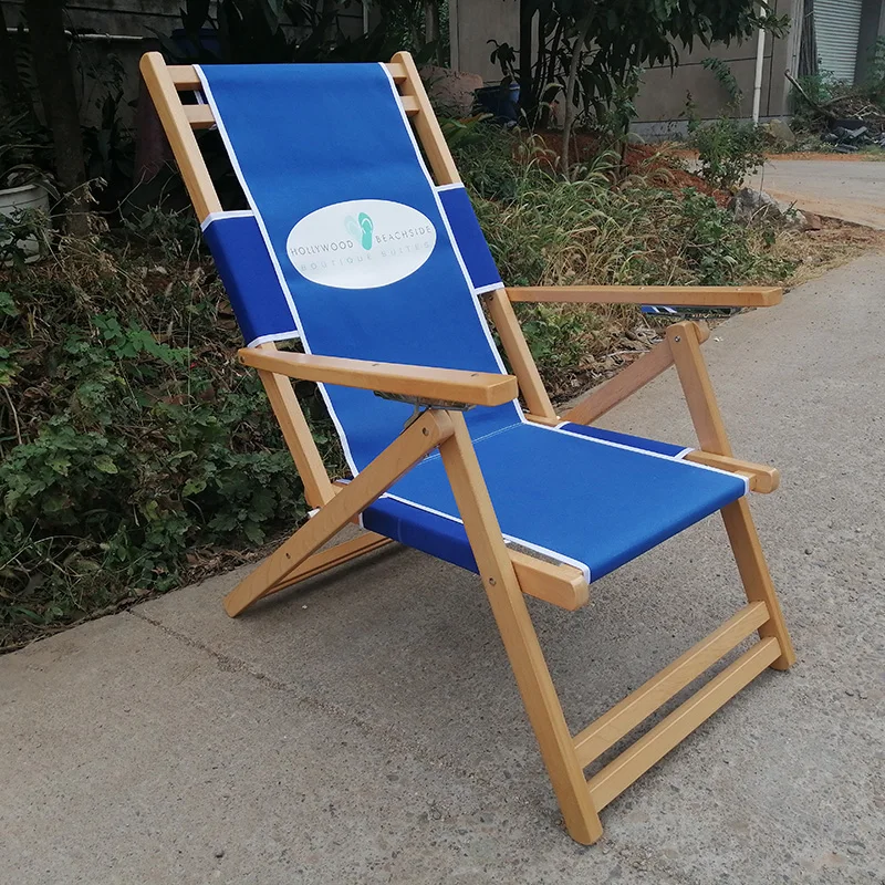 Wholesale Outdoor  Chair Wood Wooden Fold  Folding Camping  wood Garden Beach  lounge Chairs