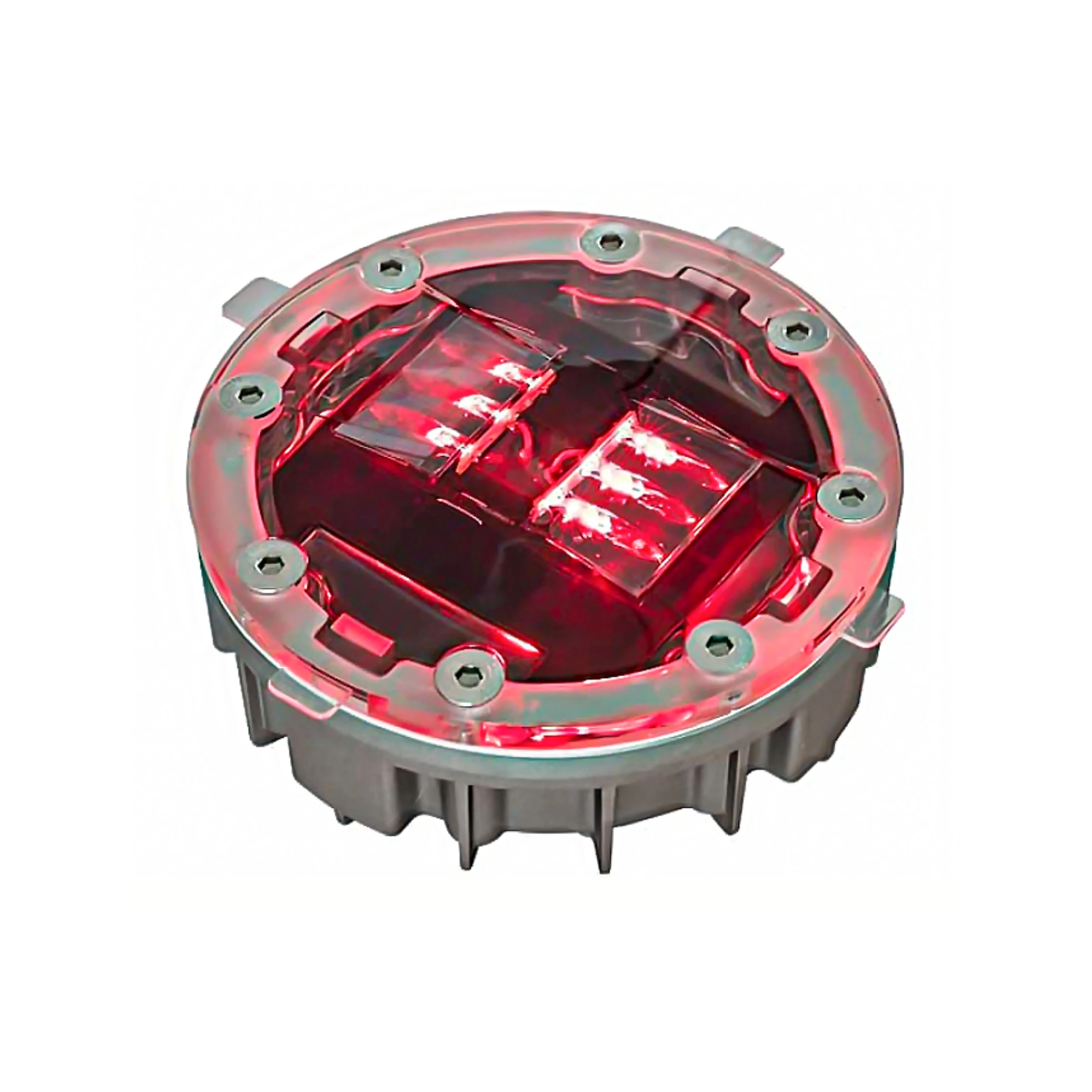 Cost-Effective Solar Embedded Stud 121*131*21mm Embedded Warning Lights Pavement Markers