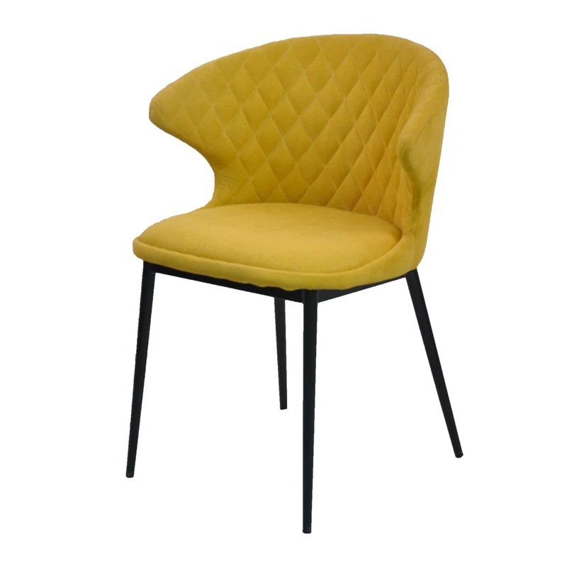 
Hot Sale Home Furniture Comfortable Fabric High Back Kitchen Upholstered Dining Chair 