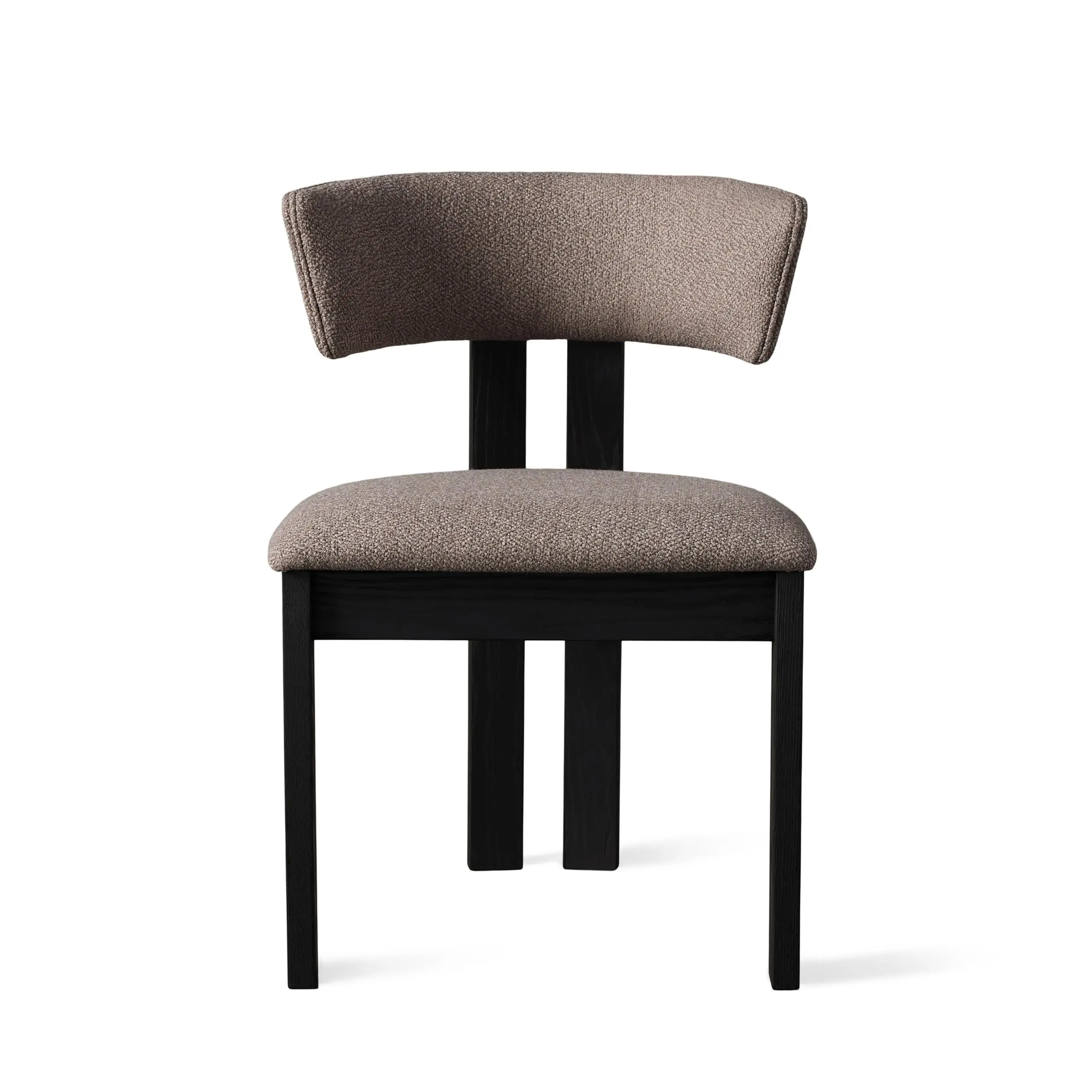 Living room restaurant wooden leisure furniture modern high end fabric luxury side chair