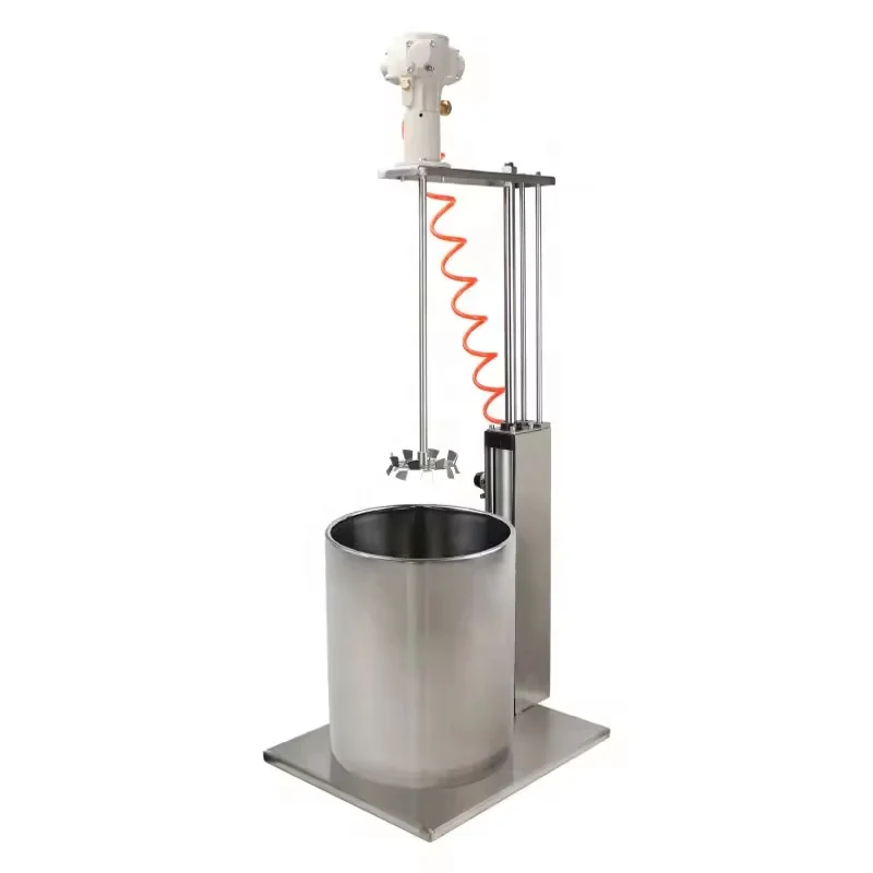 Suitable for food, pharmaceutical, chemical and other industries 5 gallon 20L lift pneumatic mixer