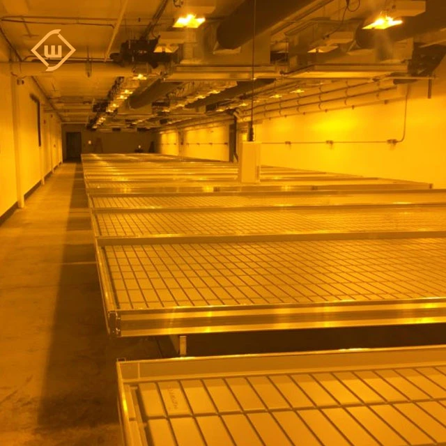 White 4x8 ABS Plastic Hydroponic Fodder Flood Grow Trays for  commercial greenhouse benches