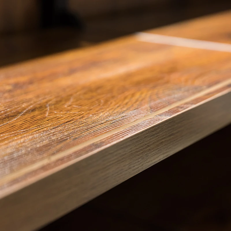 Steel wood supermarket convenience store food cabinet boutique wooden display shelf