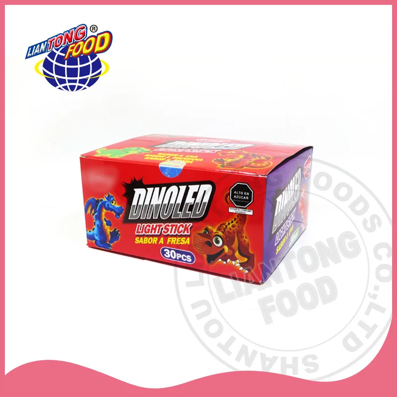 Новый продукт хорошее качество Южноафриканский рынок динозавр в форме леденца флуоресцентные конфеты