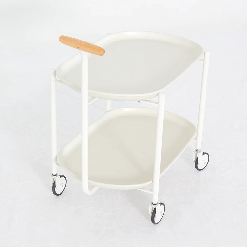 Nordic style Moon trolley end table Creative living room shelf Mobile end table