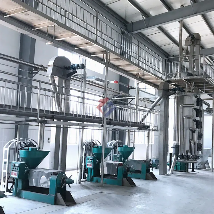 Refined sunflower rapeseed oil pressing and refining machine