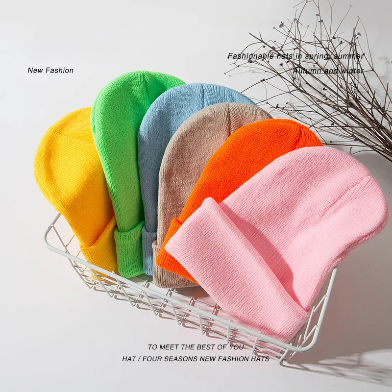 
New Design custom beanie foldable knitted winter beanie wool hat  (62130567011)
