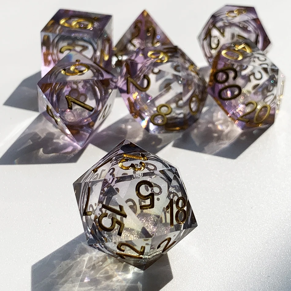 liquid core dice Used for Role-Playing dice Magic Pathfinder Game DND dice Set