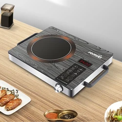 Electrical Mini Table Portable Electric Induction Stove Home Induction Hob Cooker Wood Grain OEM Touch Timing Induction Cookers