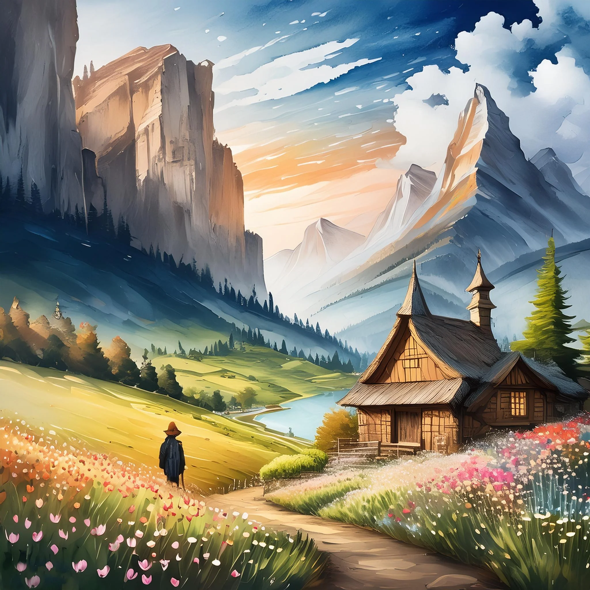 G-63 Fresh Valley Paint Diamond Art Dot Wall Painting DIY 5d Custom Craft Art Kit of wall Decor Diamond Painting