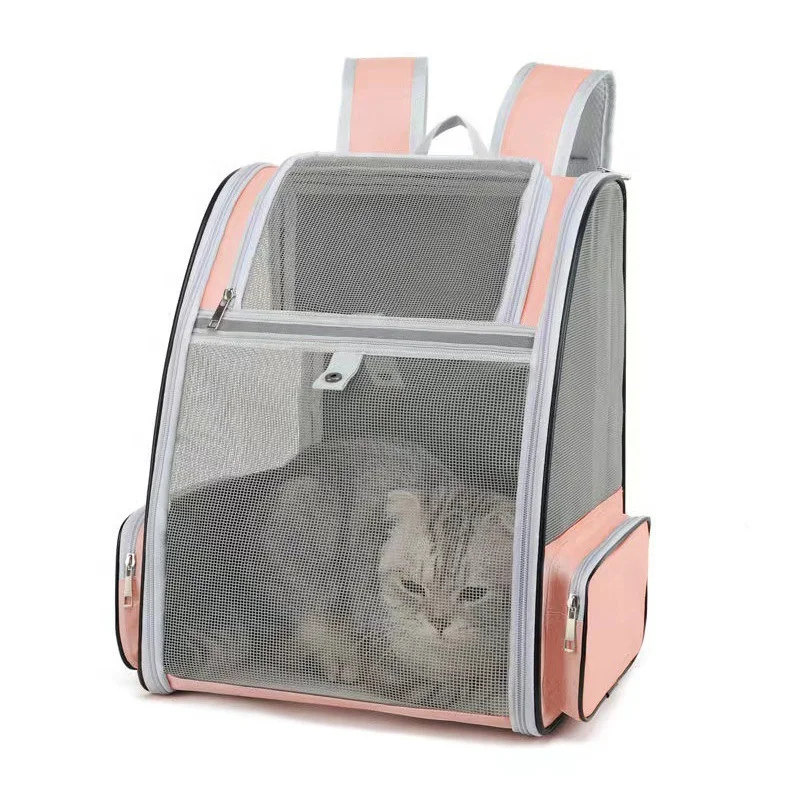 Dog Transport Bag Breathable Portable Cat Pet Carrier Backpack Bag Pets Handbag Transport Dog Carrier for Small Medium Cats
