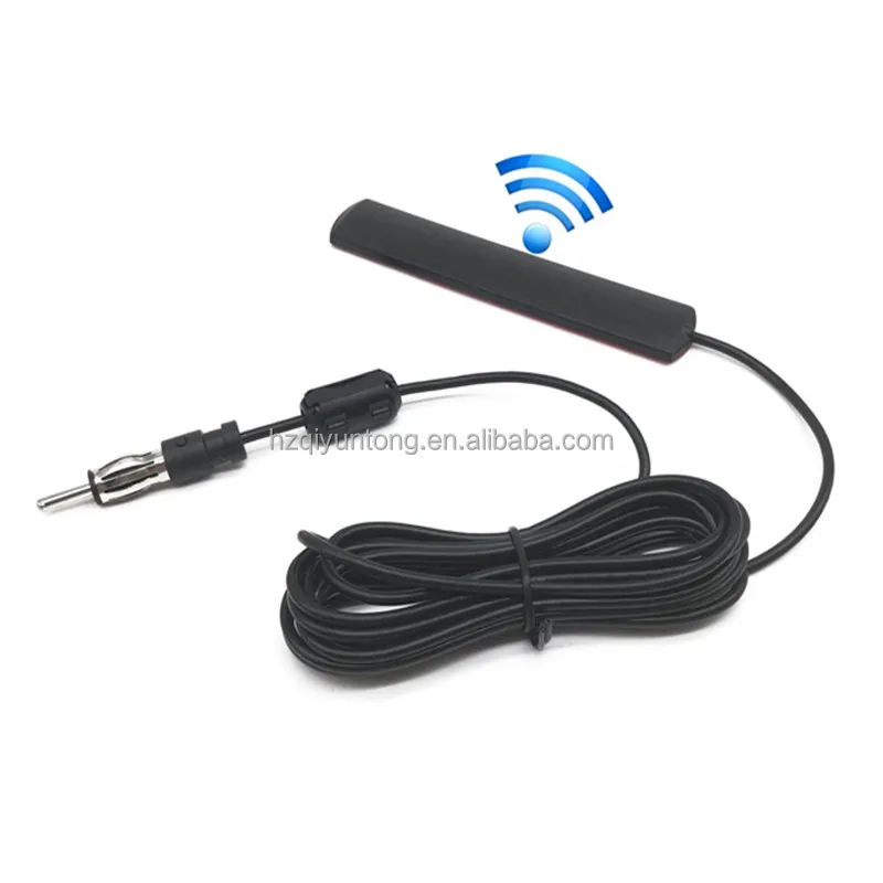 External Internal adhesive Universal Car FM Radio Antenna Patch Black Radio antenna 5dbi car antenna Amplifier