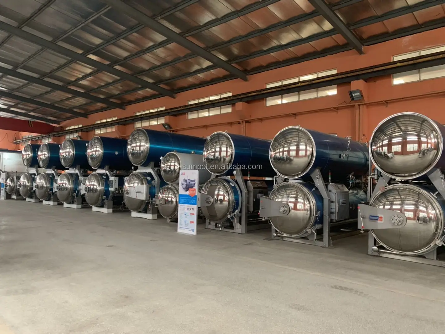 SUMPOT tomato retort pouch water spray retort sterilizer autoclave machine