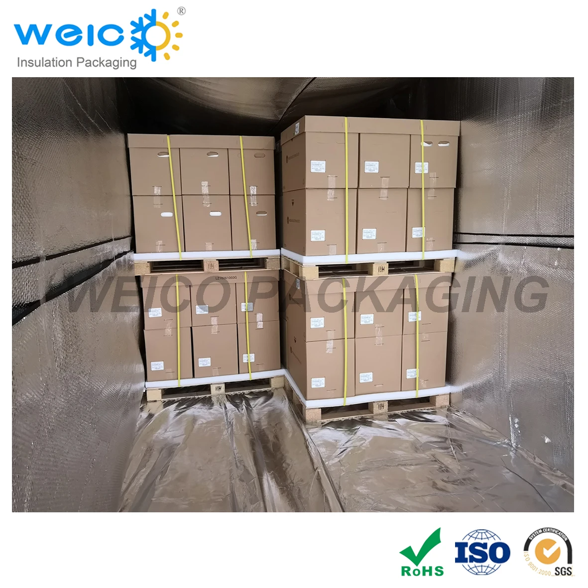 Thermal Packaging Insulated Shipping Container 45HC Thermal Liner