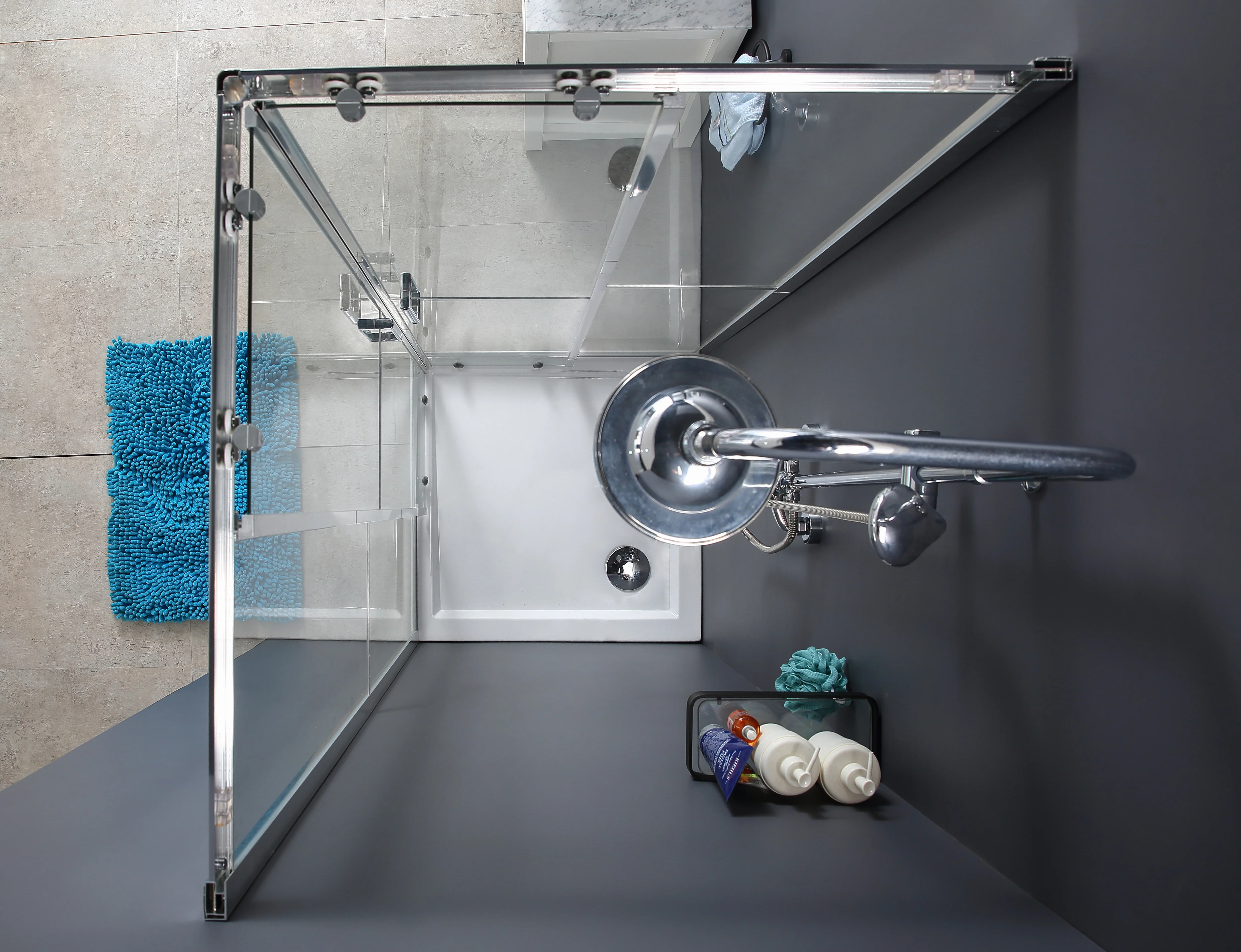 Factory direct KD structure black shower door most popular shower cabin bathroom shower room