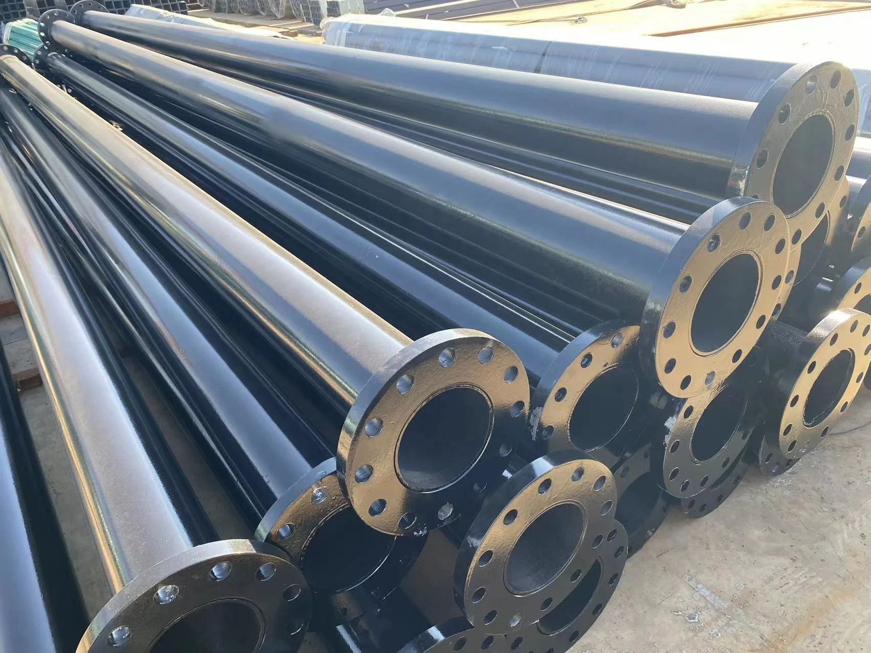 underground bunker Iron pipes Hollow  NSI B16.5 Carbon Steel Large Diameter Forged Flanges steel pipe