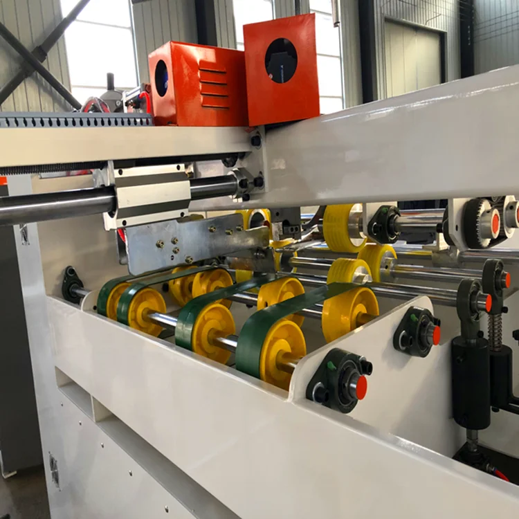 Corrugated carton semi auto stitching machine with single piece