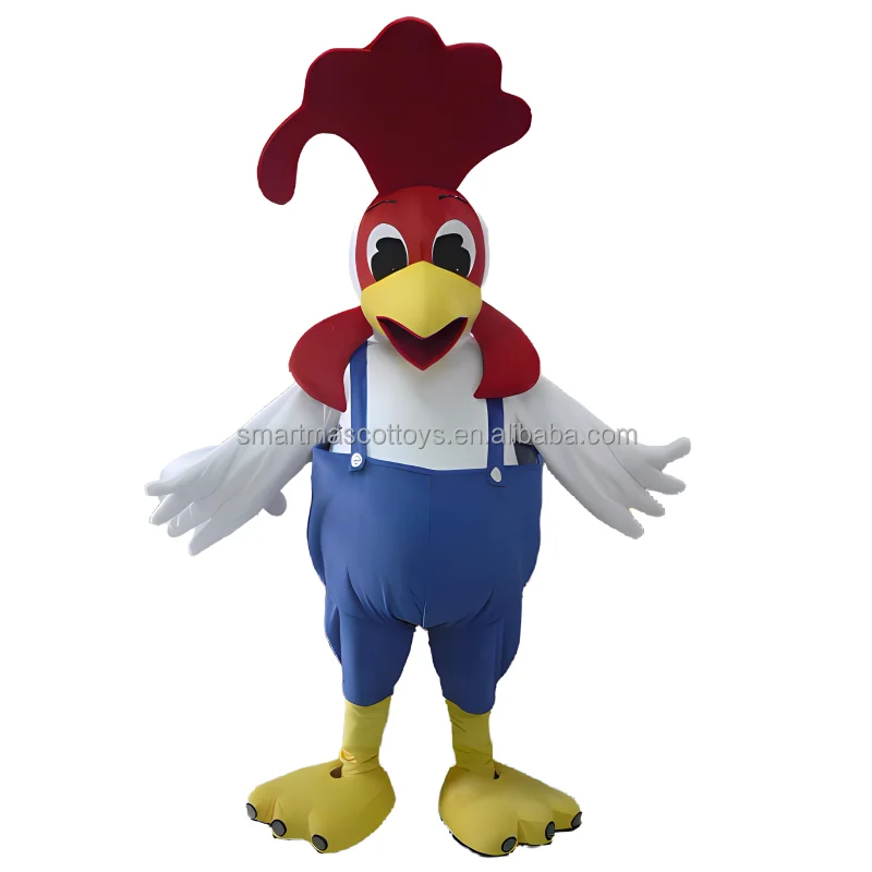 custom promotional mascot costume adult rooster mascot costume for advertising