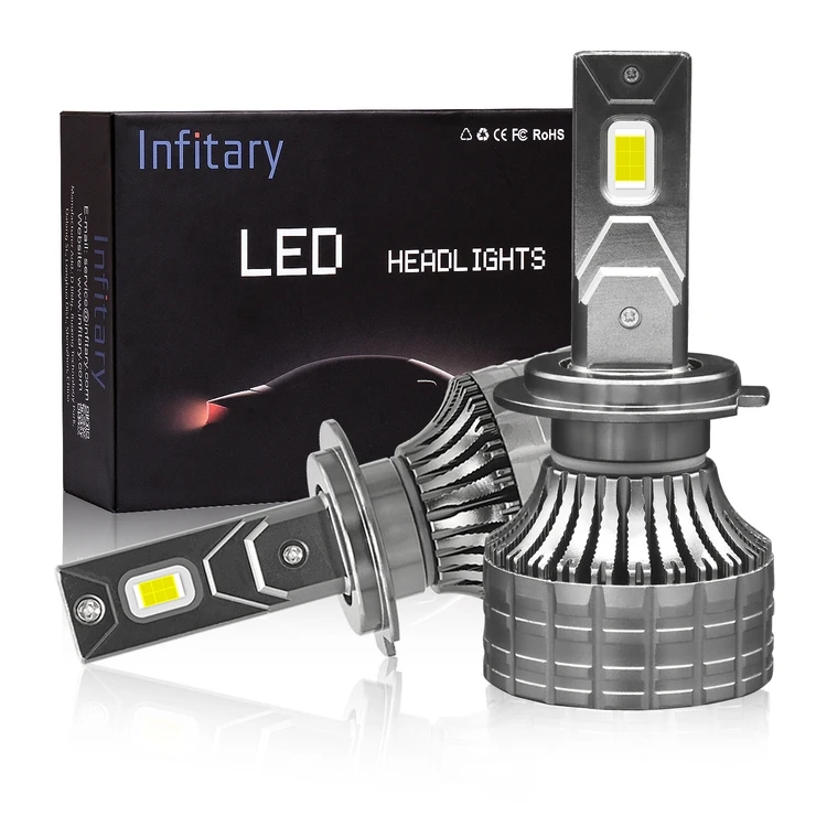 Chinese Supplier Twin cooling fan Anti-fall quality Ultra-high brightness spotlight canbus ready error free 110w H7 LED Light