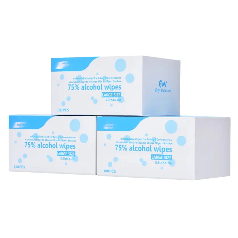 Печатный логотип, Лидер продаж, заводская цена, одноразовые 70% стерильные влажные салфетки, спирты, подготовительные прокладки