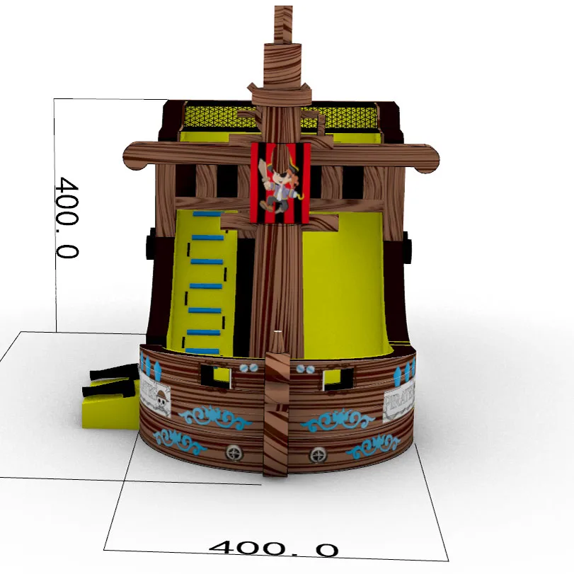 Outdoor 26ft PVC Kids Adult CE Commercial Giant Inflatable Pirate Ship Slide Bounce House Bouncy Castle Inflatable Bouncer