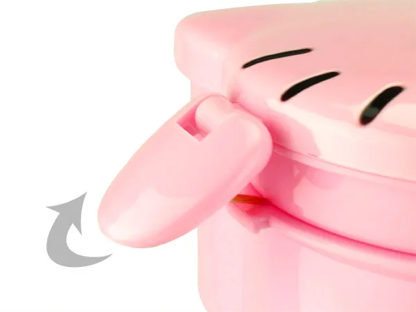 Direct Factory Wholesales 550ML cute cartoon design kitty cat shape kids cartoon lunch box with spoon