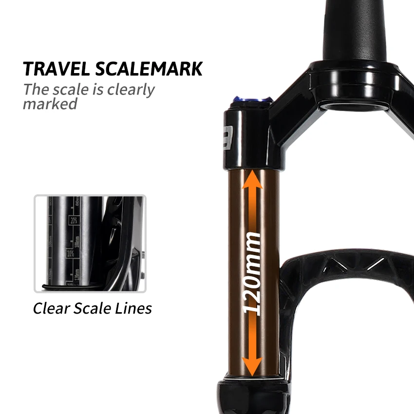 TOSEEK TFK-SA Aluminum Alloy MTB Bike Air Suspension Fork  29er Thru Axle 15*110mm Mountain Bicycle Fork