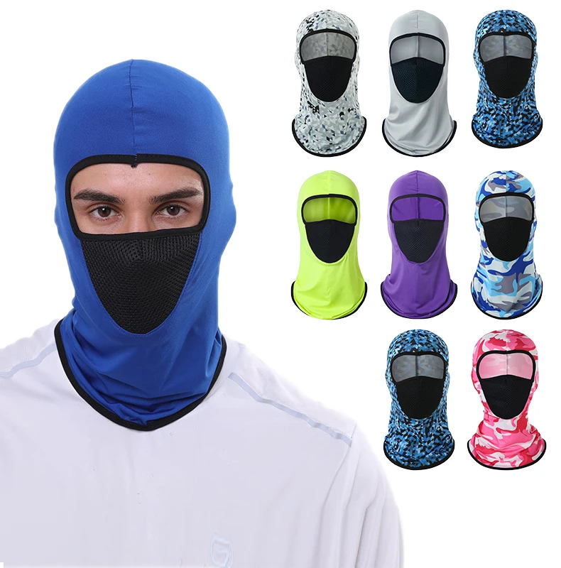 Helmet line One Hole Motorcycle Cycling Camo Shiesty Polyester Full Face Cover Ski Ninja Mask Mesh Balaclava Hat