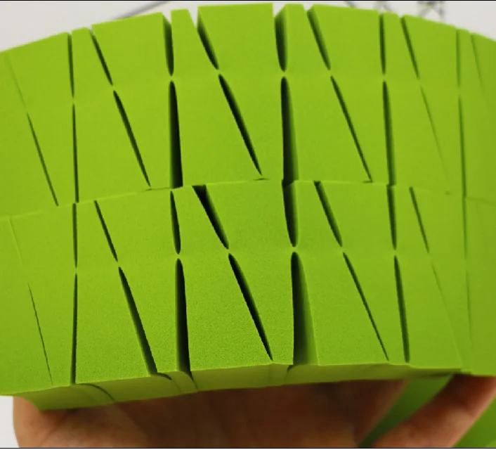 Latex free white cosmetic blocks sponge round 24pcs cosmetic wedges