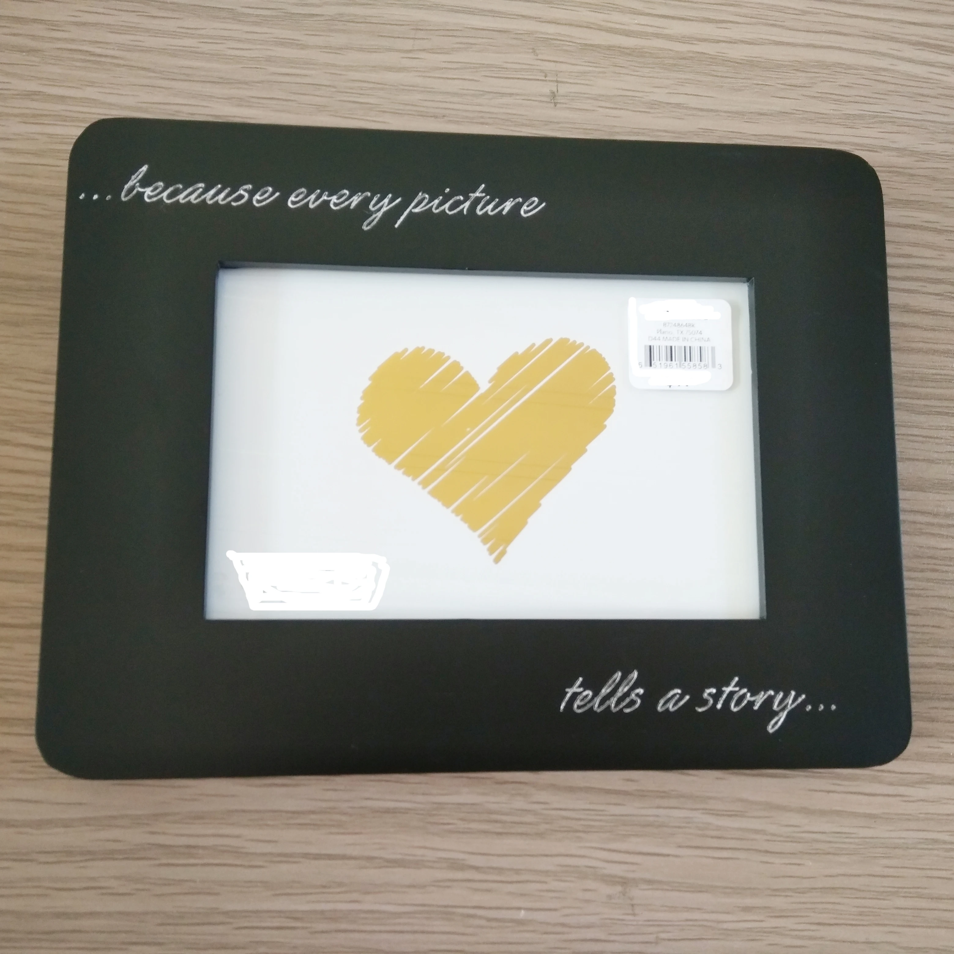 Engravable picture frame 4x6INCH Hanging Heart Wedding Decoration Souvenirs Wooden Picture Photo Frame