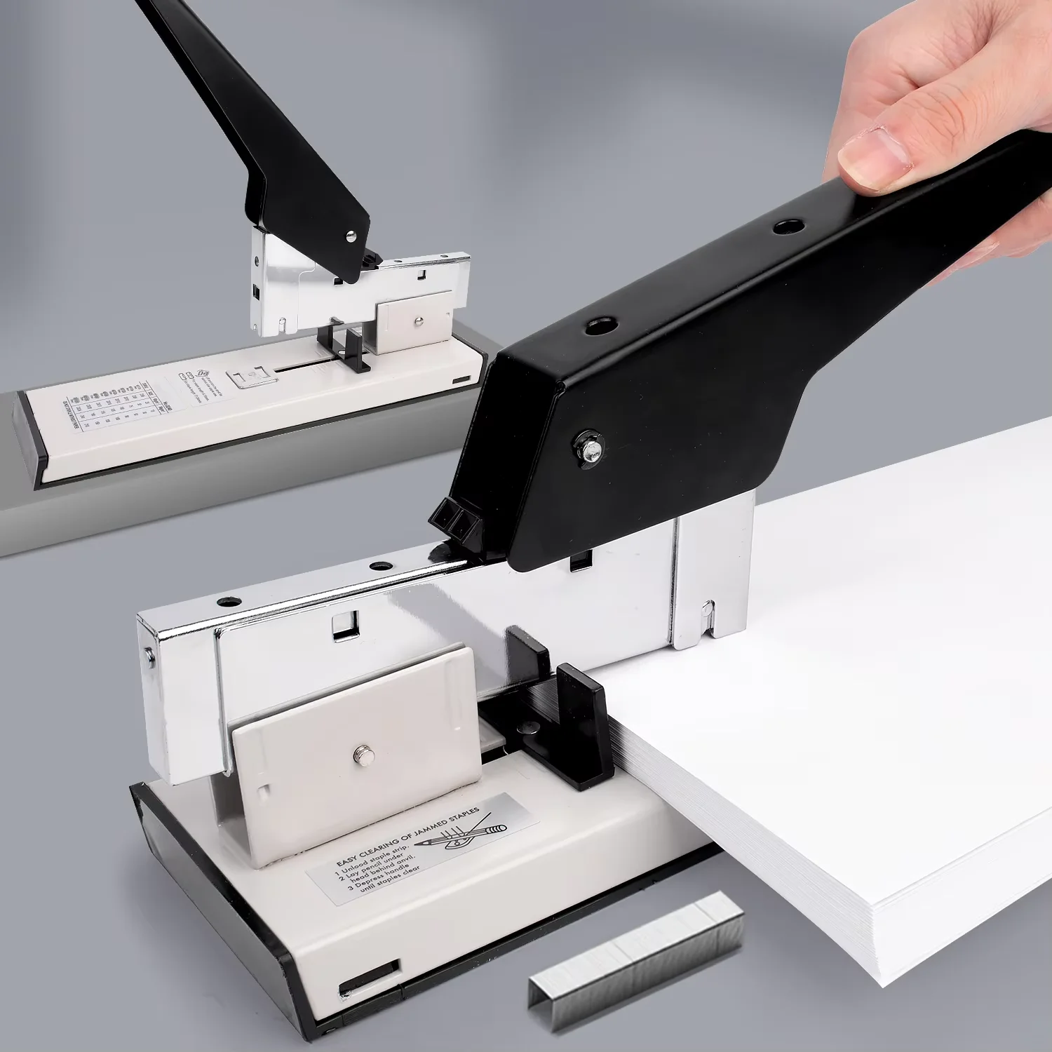 Save Labour Heavy Duty Binding Stapler Machine Manual 100 Sheets Stapler Machine Office Book Binding Stapler Machine