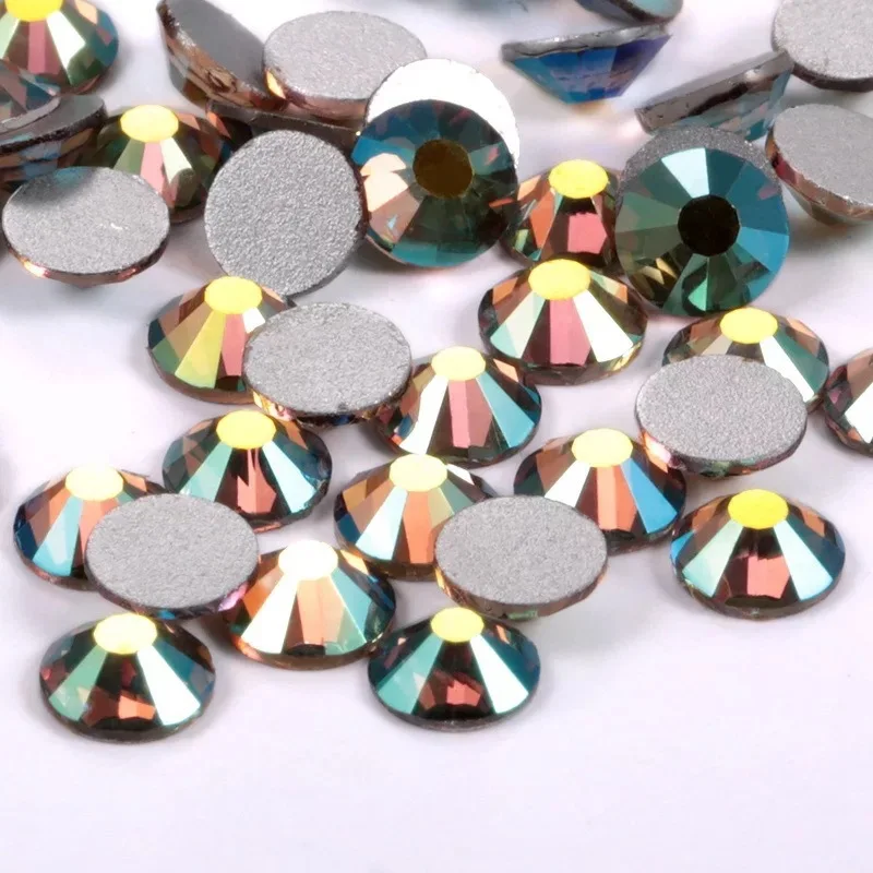 Shinninglife Hot Sale  Colorful  SS3-SS20  Multi-sized Non-Hot Fix Rhinestones Nail Art Rhinestone