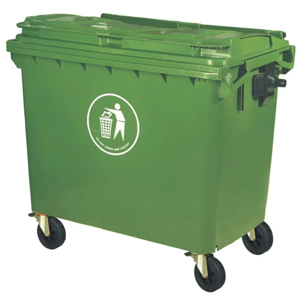 Hot selling HDPE Large Plastic Dustbin Trash Cans Waste Bins with low price