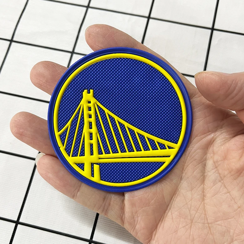 High quality thermal decal embossed printing press vinyl label fabric garments clothing patches 3d tpu heat transfer stickers
