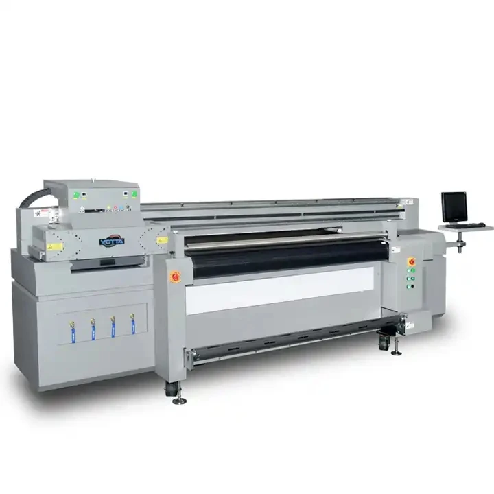 New design Yotta H1800R5 1.8m1800mm(5.9ft) Print width Roll to roll uv hybrid printer for Stone 3D wall paper printing machine