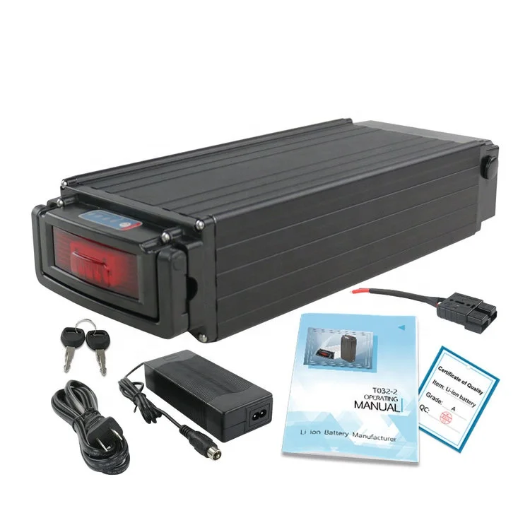 
Long Range 15Ah 20Ah 25Ah 27.5Ah Rear Rack Lithium Li Ion 18650 Batteries Pack Battery Ebike 36V for 350w 500w Motor 