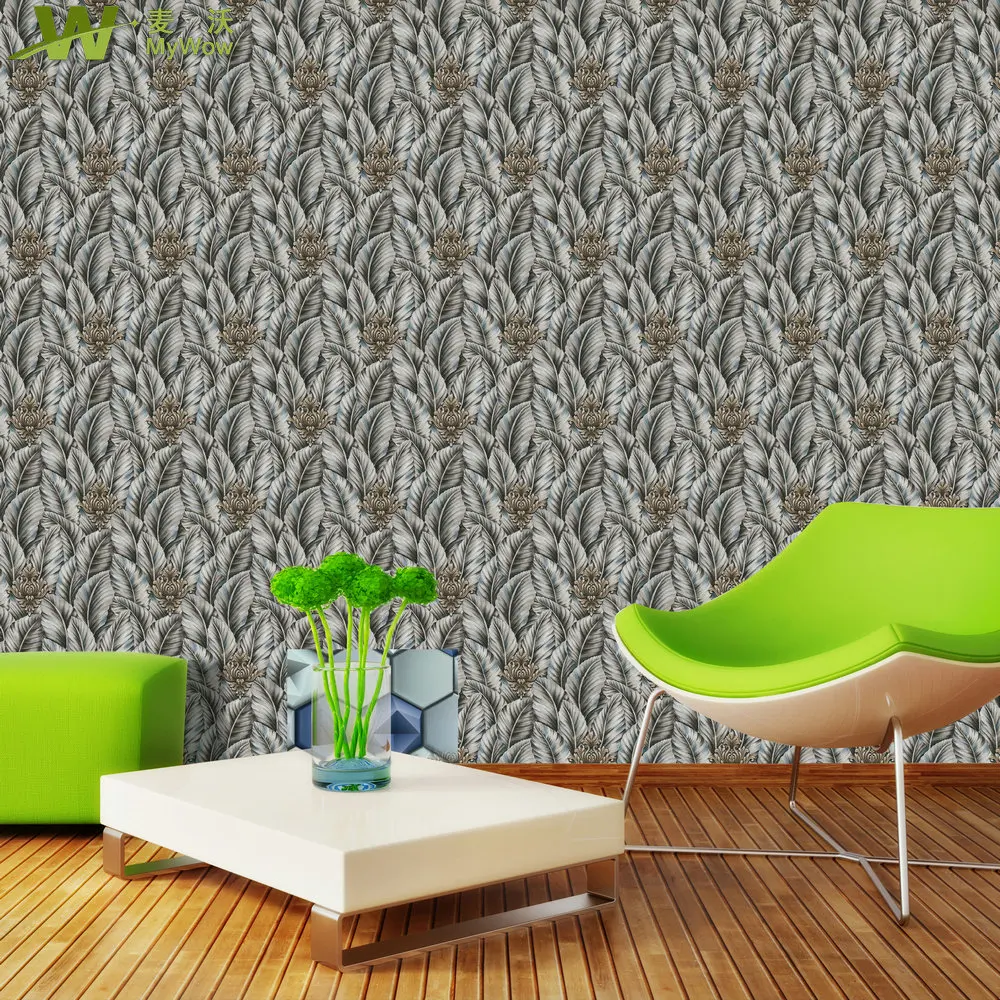 China Factory Wholesale Price Embossed Wallpaper Rolls Wall Paper in Guangzhou