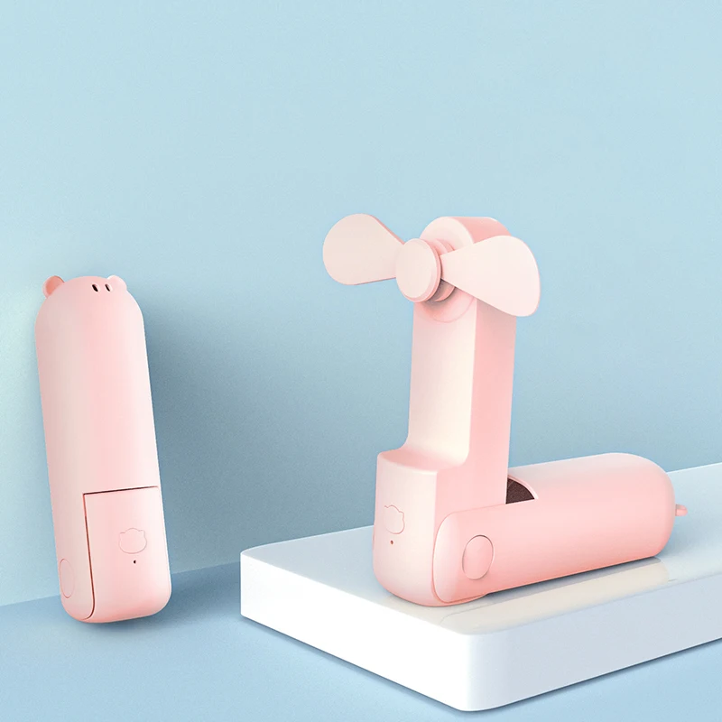 YouNiMei Handheld Mini Fan Power Bank Flashlight USB Rechargeable Small Pocket Fan Hand Portable Fan