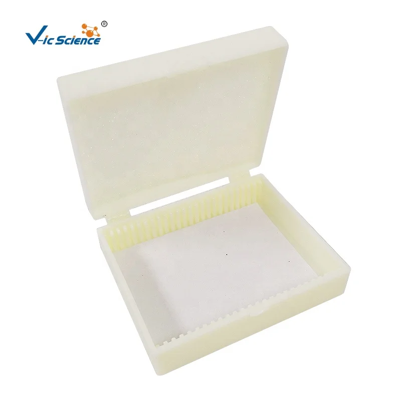 Safety biology glass slides plastic boxes from 100% factory