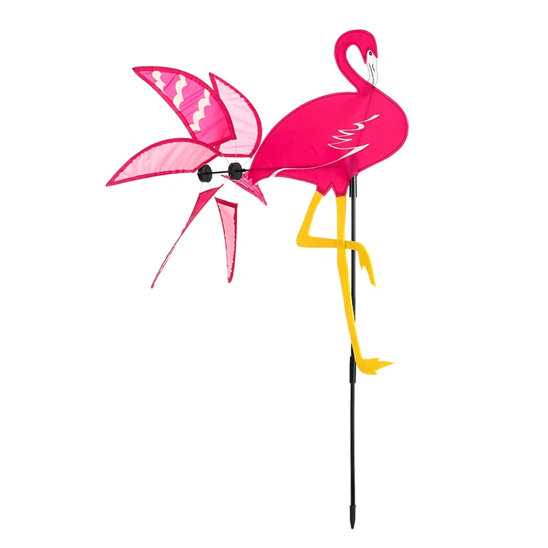 2021 best-selling model craft windmill, flamingo shaped decorative windmill, park garden exhibits