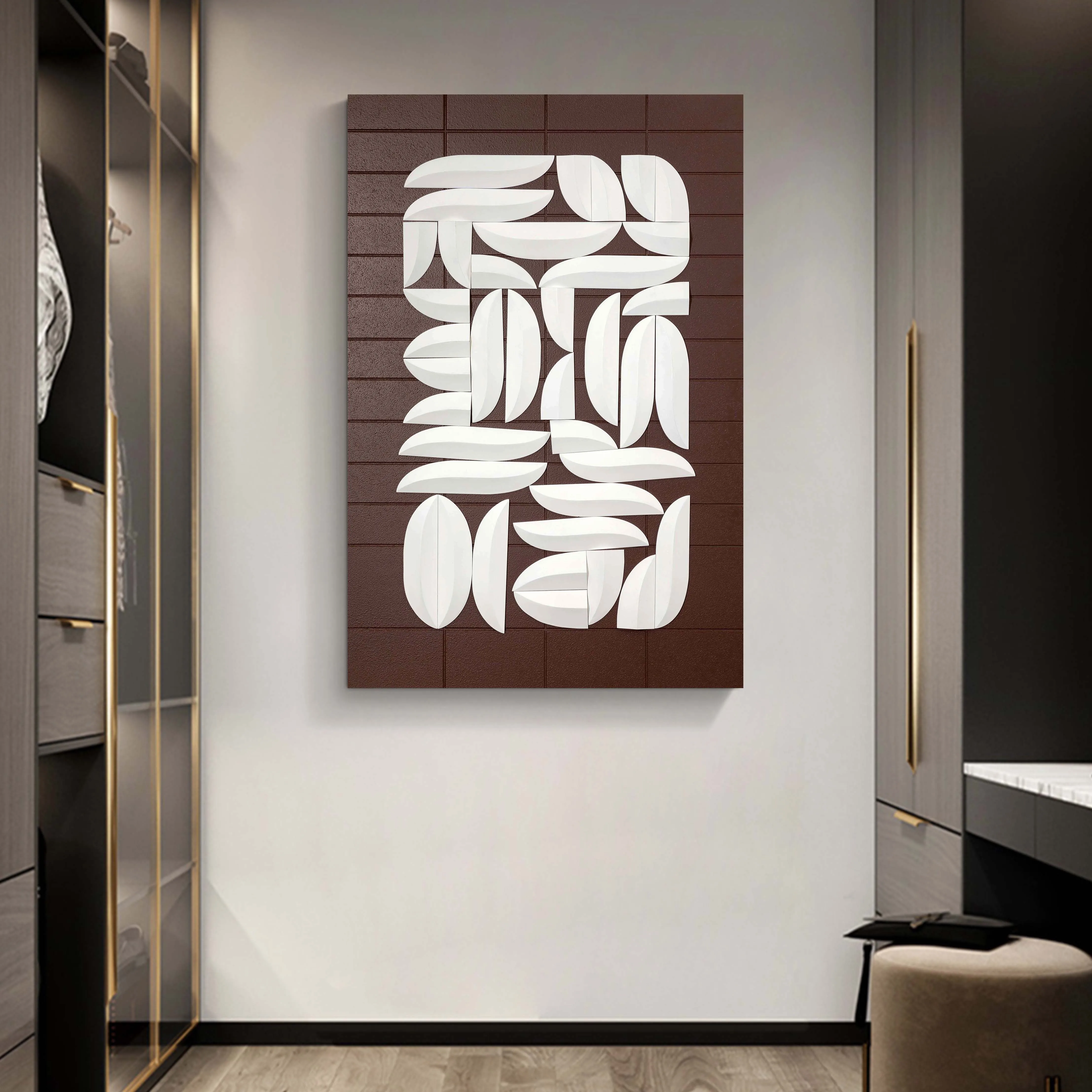 Hotel hanging paintings   3d three-dimensional  porch decoration painting  simple modern  for abstract wall art