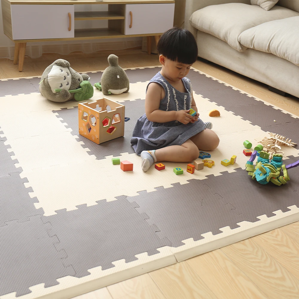 30cm 60cm thickness 1.2cm waterproof baby play floor Interlocking tatami eva foam puzzle mat for kids soft eva