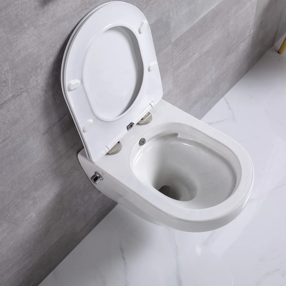 Modern CE Rimless Bathroom Ceramic Toilette Sanitary Ware Toilets Wall Hung Mounted Chinese Wc Suspendu Toilet Bowl